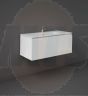 RAK Joy Uno Wh 1 Drawer Vanity 100Cm UNOWH100PWH Bathroomsuites