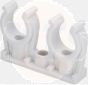 Viega pipe clip 94826C2 double in 22mm plastic white 100186 / 948262100186
