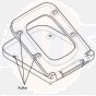 Villeroy & Boch buffer set for seat and lid 92242201