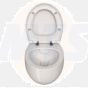 Vitra Memoria WC Toilet Seat and Cover Slow Closing Seat Duroplast, Top Fixation 106-003R009 Soft Close, Quick-Release, with Metal Hinge, White