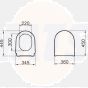 Vitra Mondo/Nest Standard White Toilet seat 89-003-001 / 8693405312346