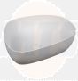 Vitra Outline Pebble Bowl 56cm With Waste Cover  5991B403-0016 White 
