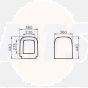 Vitra S20 Toilet Standard Seat & Cover Only - 77-003-001 