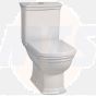 VitrA Serenada Close Coupled Toilet WC Push Button Cistern with  Standard Toilet Seat 4160B003-7200+4161B003-5340+95-003-021