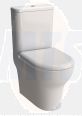 Vitra Zentrum Standard Toilet Seat & Cover Only -94-003-001 