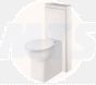 WC - CD HATRIA YOU & ME YXZ7 + Y0MK + YXXZ Toilet Seat and cover