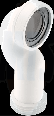 McAlpine WC-CONQ WC Conn 4″/110mm 90° Space Saving Bend Adjustable Length Rigid WC Connector