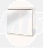 Croydex WC257122 1-Dr Self Ass Cabinet Wht