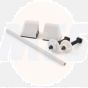 White plastic hinge for HDTS1, MDTS1, MDPP1, Neon, International, Flamenco, Melody VIP