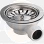 Macdee WSB02SS Basket Strainer 1.5in SBW40 Stainless Steel