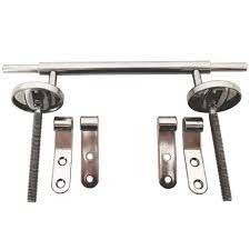 Duravit 0061601000 Hinge set for toilet seat without soft-close, stainless steel