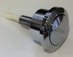 Duravit Single flush button Chrome 0074301000 compatible with Flush valve, Geberit single flush, without push button 0074133900