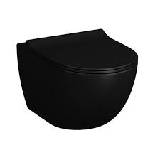 Vitra Sento Slim Toilet Seat  Soft Close  Easily Removable  Matte Black 120-083R009