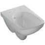 Geberit Selnova Compact wall-hung WC, washdown, square design, small projection, Rimfree: white  500.280.01.7