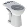 Geberit Selnova Comfort floor-standing WC for close-coupled exposed cistern, washdown, horizontal outlet, raised, Rimfree  500.486.01.7