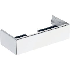 Geberit ONE cabinet for washbasin, with one drawer: Washbasin width=105cm, H=26.6cm, T=47cm, white / high-gloss coated  505.074.00.1