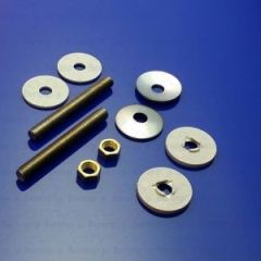 BZ5999 Pressalit Calmo-T Soft set of hard chrome hinges