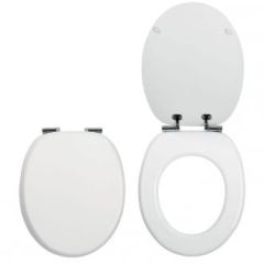 Celmac Wirquin WOODY lux Toilet Seat  - Soft close hinges, seat made of high-strength compressed wood