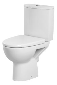 Cersanit Parva duraplast Soft Close Toilet Seat and cover with fittings easy release K98-0053, compatible wth Toilet Seat Hinges for Cersanit Arteco / Carina / Facile / Parva, universal duroplast, slow-moving, easy detachable K99-0089
