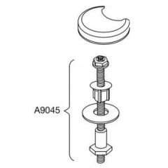 Pressalit Calmo 556 Universal Toilet Seat Hinge - D15999