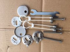 Pressalit DF4 Seat Toilet Seat Hinges Chrome