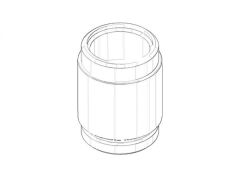 Dornbracht connection nipple shower ex. Spare parts 092403145 chrome, 092403145-00 / Villeroy and Boch 092403145