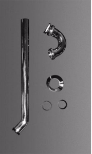 Duravit Bidet  0050270000 11/4 ", chrome, extended drain pipe
