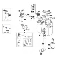 Fluidmaster Schwab Concealed Cistern Spares 187.1200