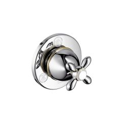 HANSGROHE AXOR CARLTON - TRIO/ QUATTRO SHUT-OFF AND DIVERTER VALVE FOR CONCEALED INSTALLATION WITH CROSS HANDLE DN20 17925000