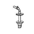 HARO B0402Y temple hinge FastFix, stainless steel 1 set