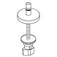 HARO C0202Y SoftClose classic hinge FastFix, stainless steel 1 set