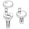 HARO C2802H SoftClose classic hinge BVO - expansion anchor, stainless steel 1 set   408386