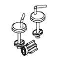 HARO E0302W eccentric hinge provides sturdy SolidFix, stainless steel 1 set