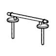 HARO S1702W special hinge, stainless steel 1 set