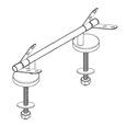 HARO S2402W special hinge, stainless steel 1 set