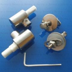 Keramag Visit 598143000 Set of 2 hinges for toilet seat chrome Soft Close / R6436AA
