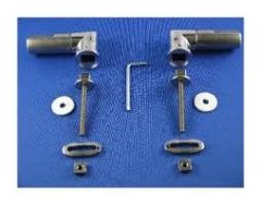 Keramag Emani 598145000 Set of 2 hinges for toilet seat chrome Soft Close Pozi Ginori soft close seat  Hinges 4022009284065 / 16215700017 - MTSj141A