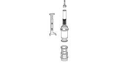 MEPA Outlet Valve Set (Concealed Cistern) 590 737 590737
