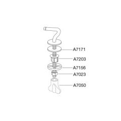 Pressalit Fixed Toilet Seat hinge DF7999 for Objecta D Pro