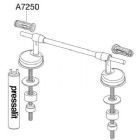 Pressalit Projecta Plus 540/530 Anti Vandal Universal Hinge Set (Bottom Fix)- BZ1999