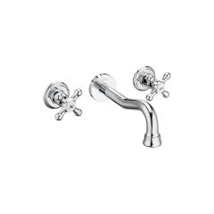 Roca  Carmen twin lever wall-mounted basin mixer A5A474BC00