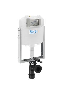 Roca In-Wall BASIC WC COMPACT - Concealed structure with compact cistern (8 cm) and dual flush (4/2 - 4.5/3 - 6/3 L). 90 ø / 110 ø elbow A890080120