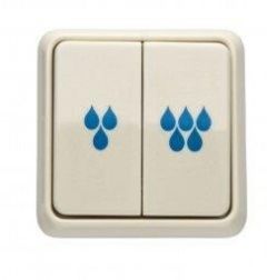 Schwab WC electrical double button - white 363769
