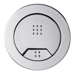 Tavistock Vortex Dual Flush Air Round Push Button Cistern Toilet Pneumatic Chrome B078SR2DDY