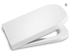 Roca A80147200B Supralite Seat and Lid, Cushioned Drop, The Gap Square Collection, White