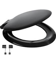 Celmac SSO21BL Sonata Seat Poly Wirquin Celmac Sonata Heavey Duty Toilet Seat with Cover White SSO21BL