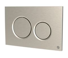 Dudley 372925 Drift D/Flush Pneumatic Flush Plate Drift – Push Plate Brushed Nickel