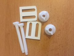Toilet Seat Spare Hinges in Plastic