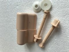 Twyford Celmac Toilet Seat Hinges ALMOND MTS349