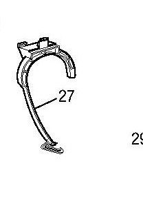 Valsir Evolut undercounter 826066 Bend support for Fixsistem mounting frame VS0826066
